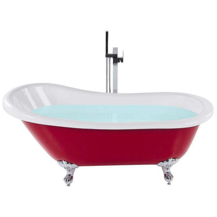 Freestanding Bath 1700 x 760 mm Red CAYMAN