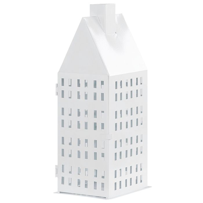 Metal Candle Lantern 40 cm White DOLOK