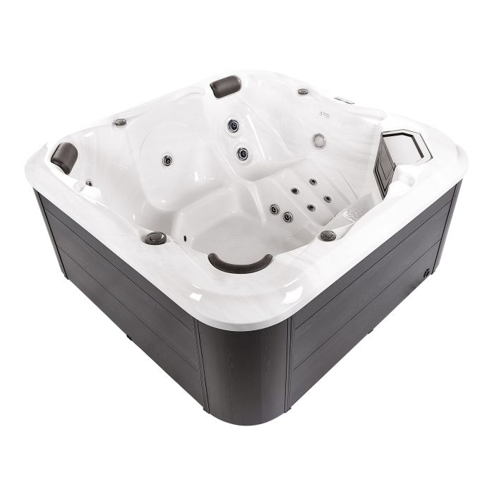 Square Hot Tub with LED White TULAROSA