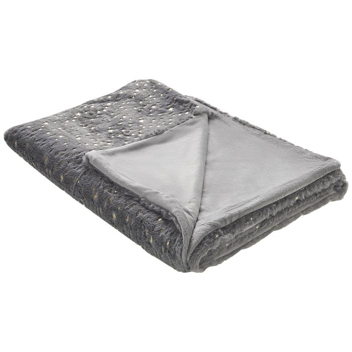 Blanket 150 x 200 cm Grey ALAZEYA