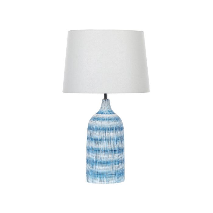 Ceramic Table Lamp Blue GEORGINA