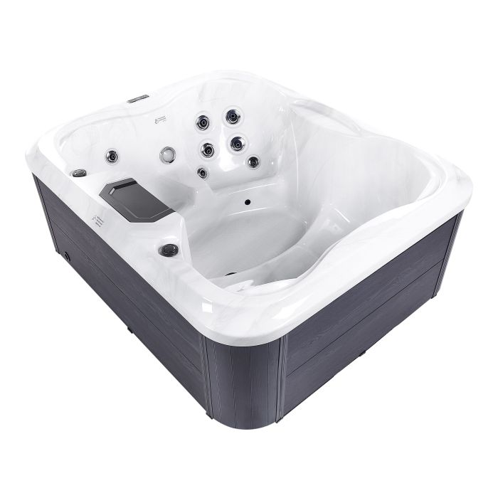 Square Hot Tub with LED White ARCELIA