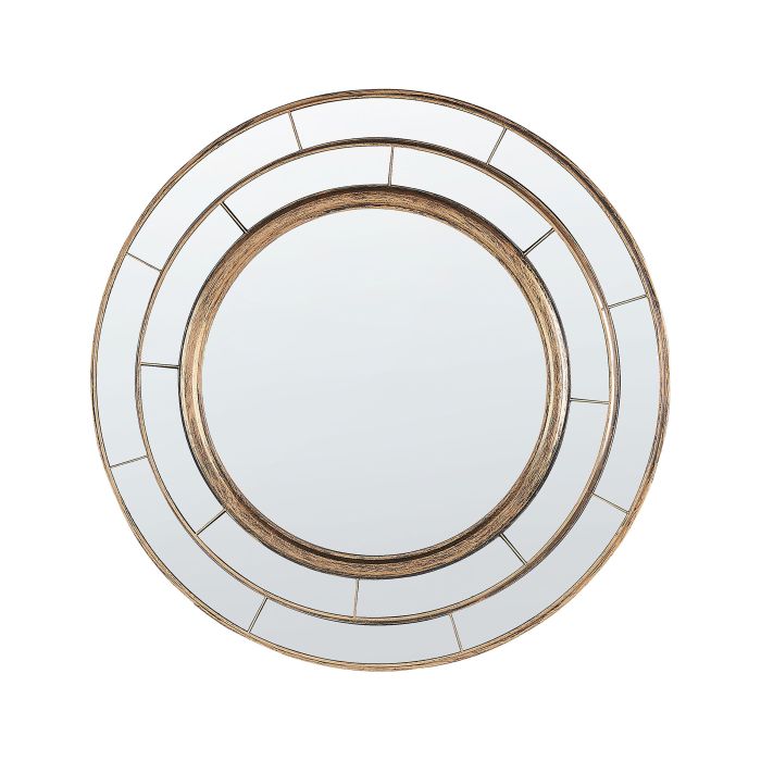 Round Wall Mirror 40cm Gold
