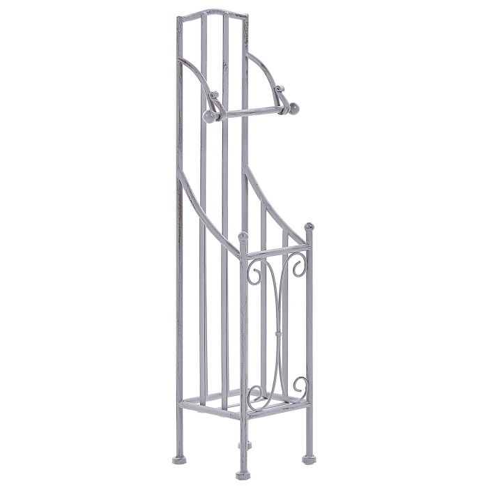Freestanding Metal Toilet Paper Holder Grey BRISA