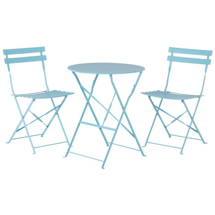 Steel Garden Bistro Set Blue FIORI