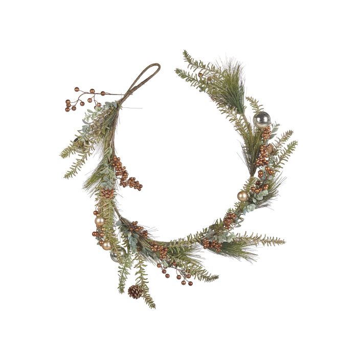 Christmas Garland 150cm Green and Copper