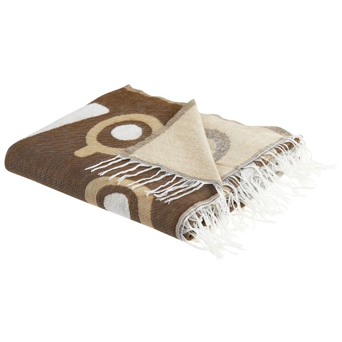 Blanket 130 x 170 cm Brown SIDDHA