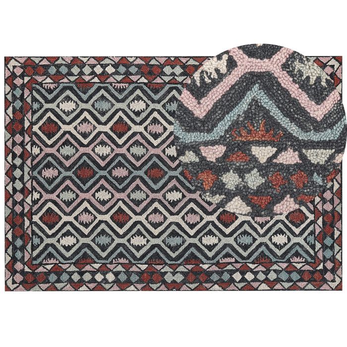 Wool Area Rug 160x230cm Multicolour