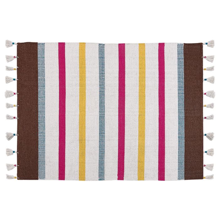 Cotton Area Rug 140x200cm Multicolour