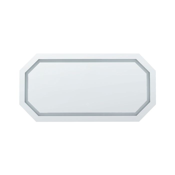 LED Wall Mirror 120x60cm Silver