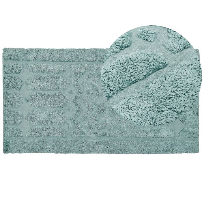 Cotton Area Rug 80x150cm Mint