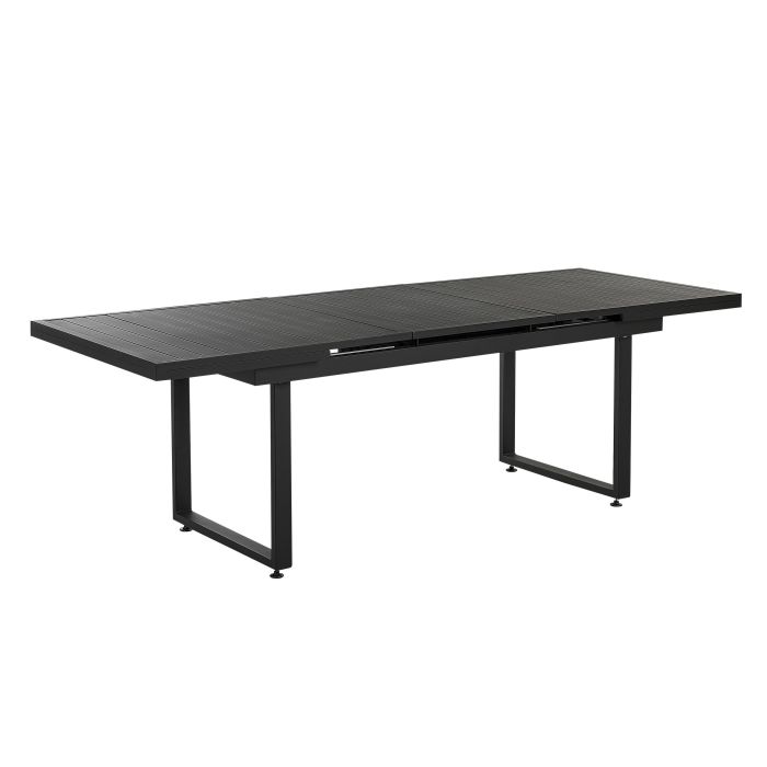 Extending Garden Table 180/240 x 90 cm Black VALCANETTO