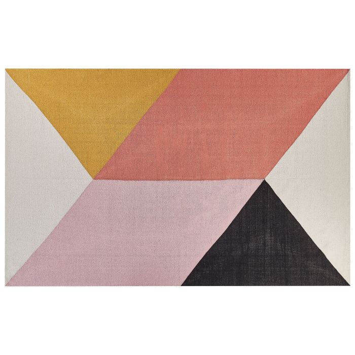 Cotton Area Rug 140x200cm Multicolour