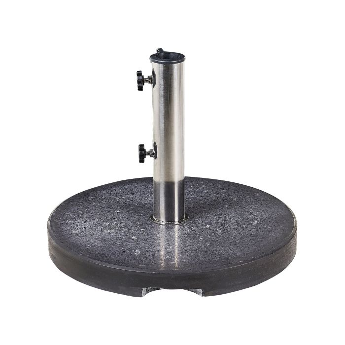 Round Granite Parasol Base Black CEGGIA