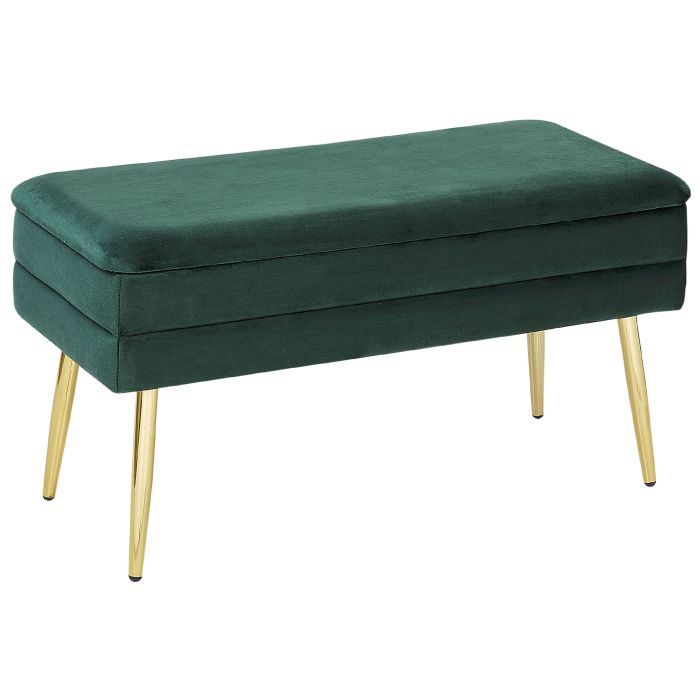 Bedroom Storage Bench Green DURHAM