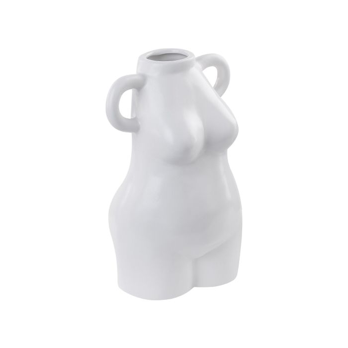 Porcelain Flower Vase 25 White