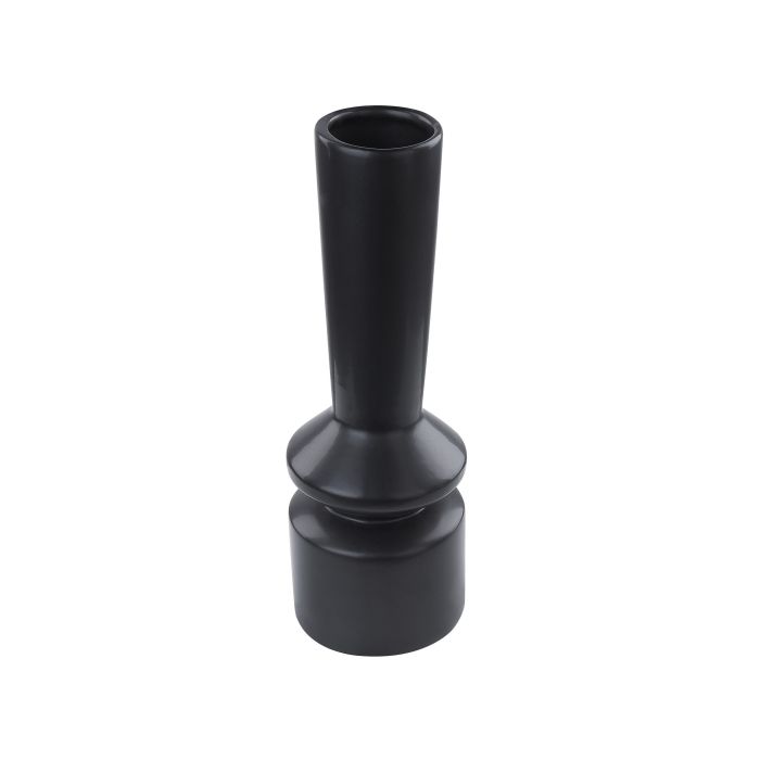 Dolomite Ceramic Flower Vase 30 Black PEANIA