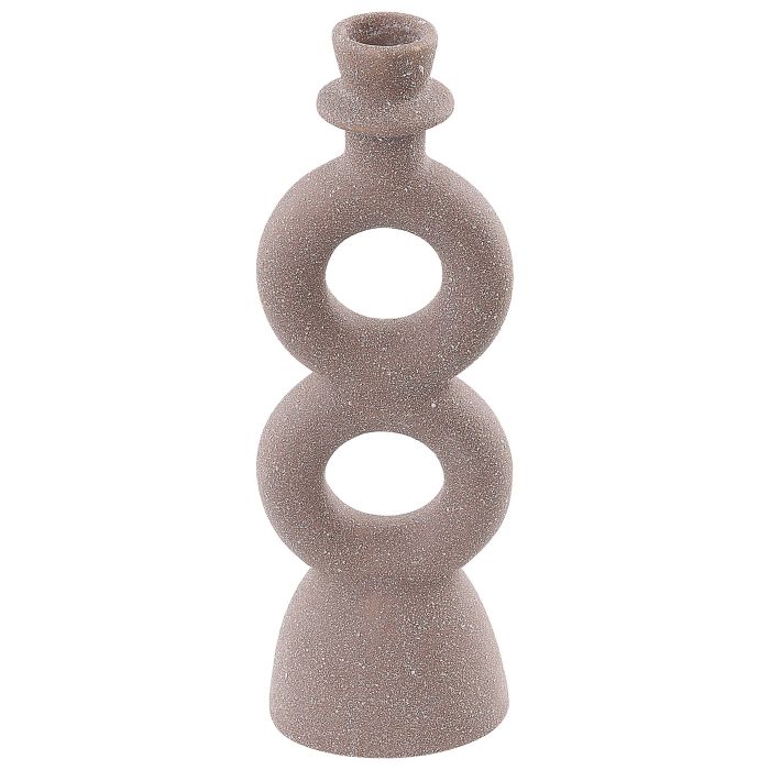 Porcelain Candlestick Beige