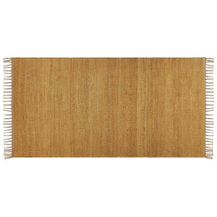 Jute Area Rug 80x150cm Mustard