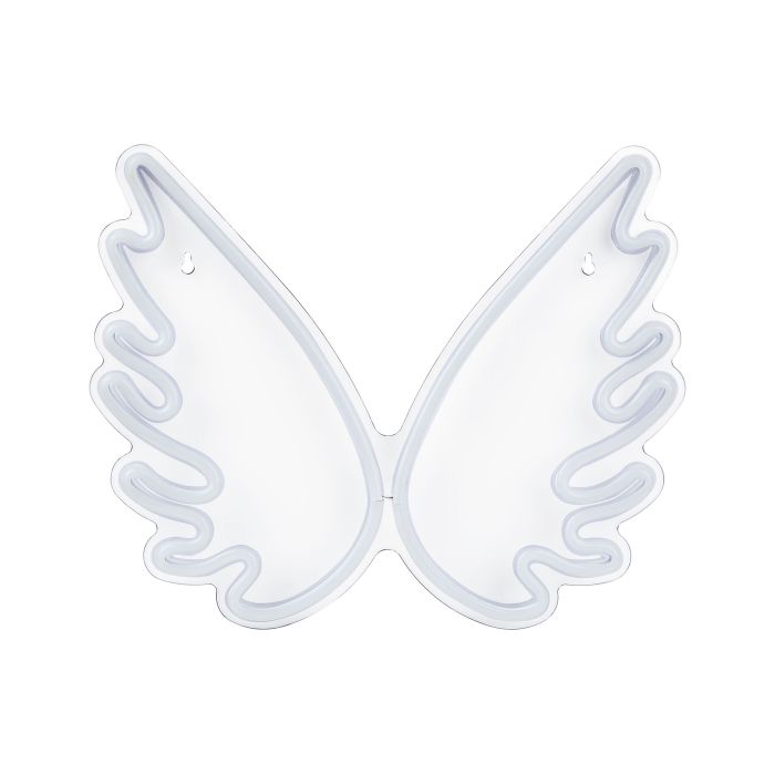 Angel Wings LED Neon Wall Sign White GABRIEL