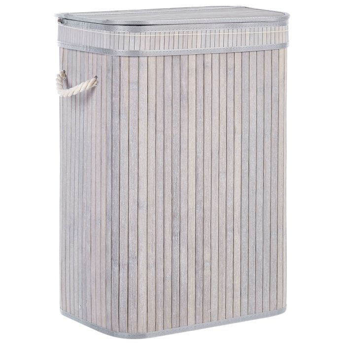 Bamboo Basket with Lid Grey KALUTARA