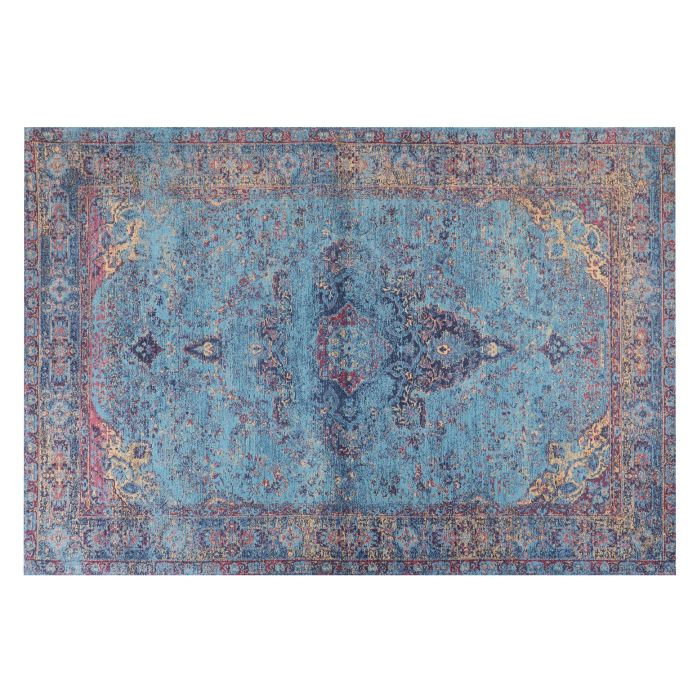 Cotton Area Rug 160x230cm Blue