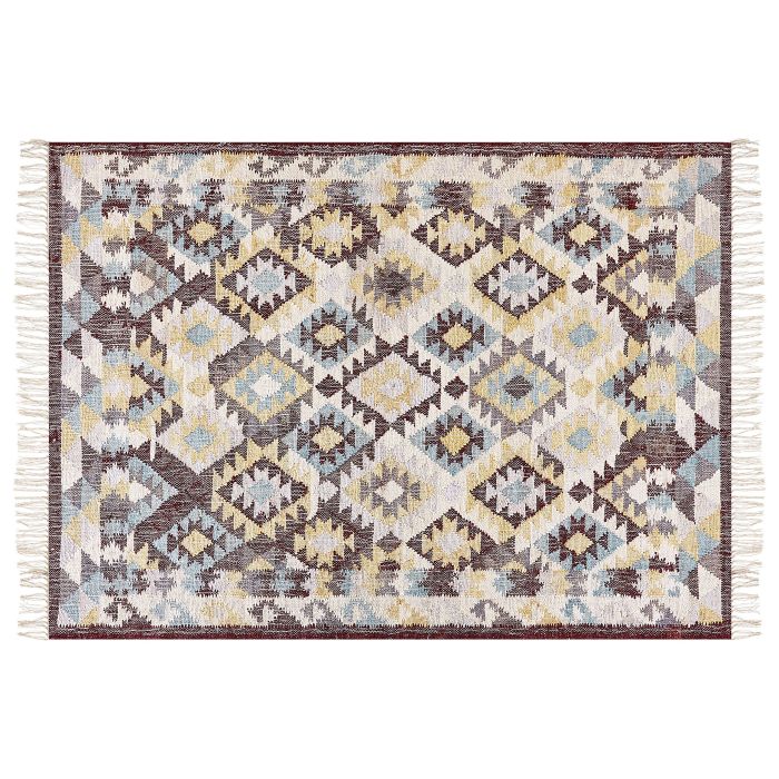 Jute Area Rug 160x230cm Multicolour