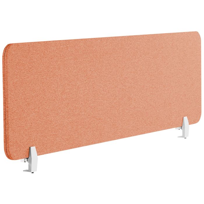 Desk Screen 130 x 40 cm Light Red WALLY