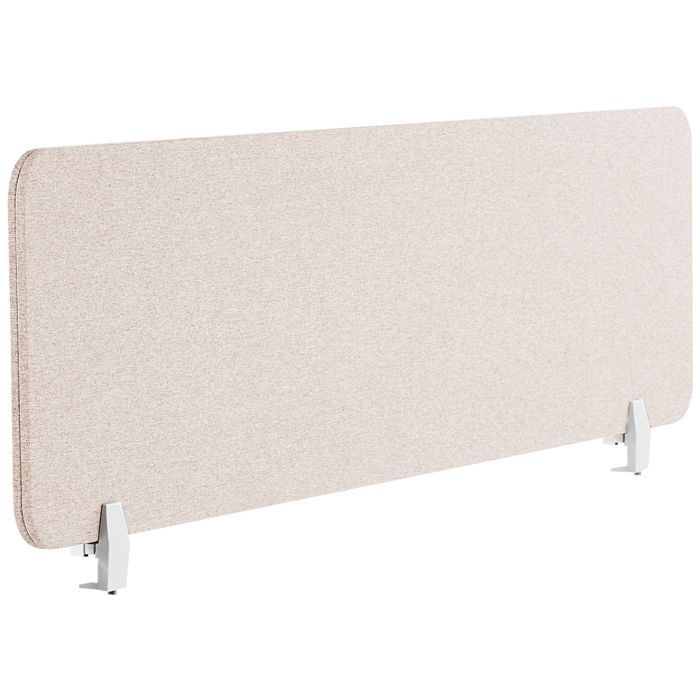 Desk Screen 160 x 40 cm Beige WALLY