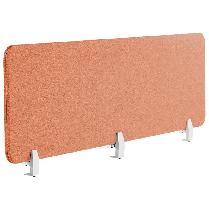 Desk Screen 180 x 40 cm Light Red WALLY