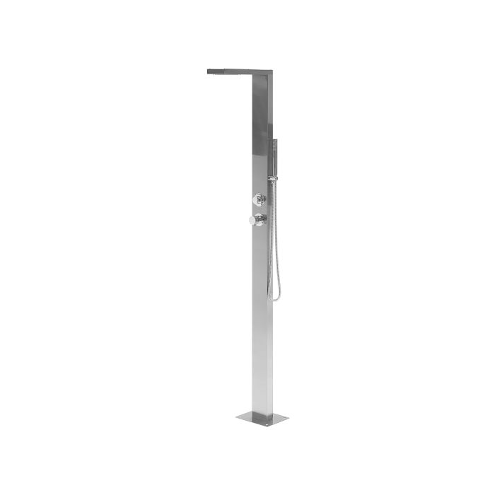 Freestanding Outdoor Shower Silver LOTZORAI