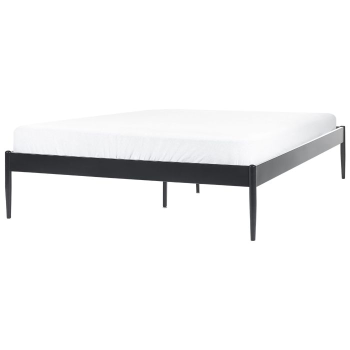 Metal EU Double Size Bed Black VAURS
