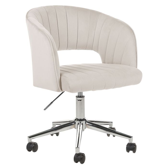 Velvet Desk Chair Beige KATONAH
