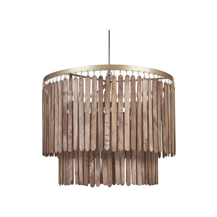 Mango Wood Pendant Lamp Dark KAVERI
