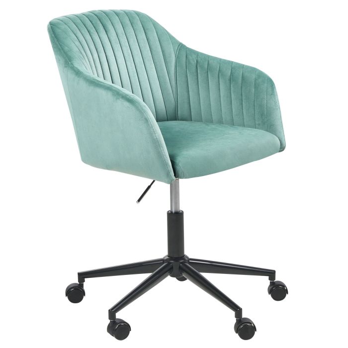 Velvet Desk Chair Green VENICE