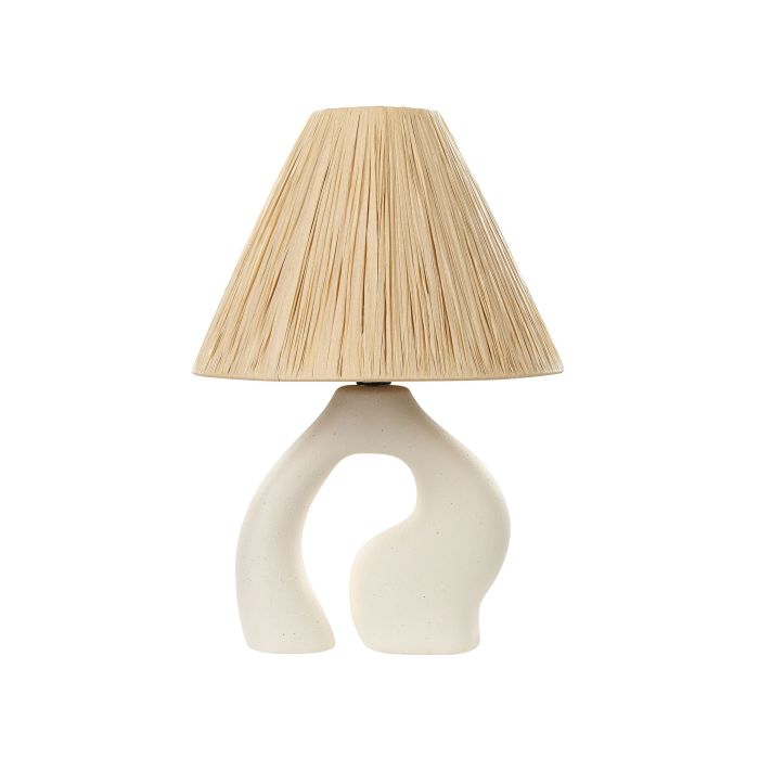 Ceramic Table Lamp White BARBAS