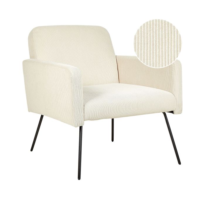 Jumbo Cord Armchair Beige NARKEN