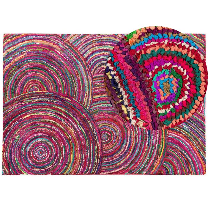 Cotton Area Rug 160x230cm Multicolour