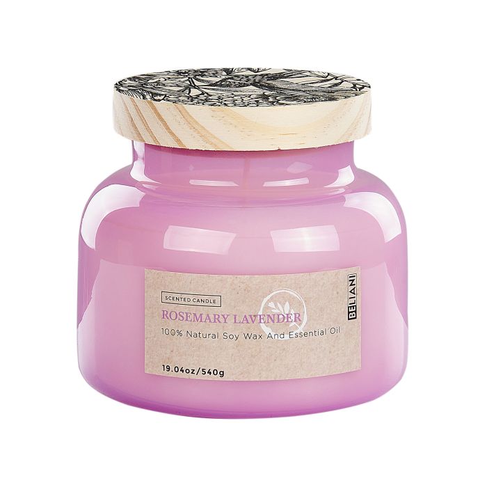 Soy Wax Scented Candle Rosemary Lavender