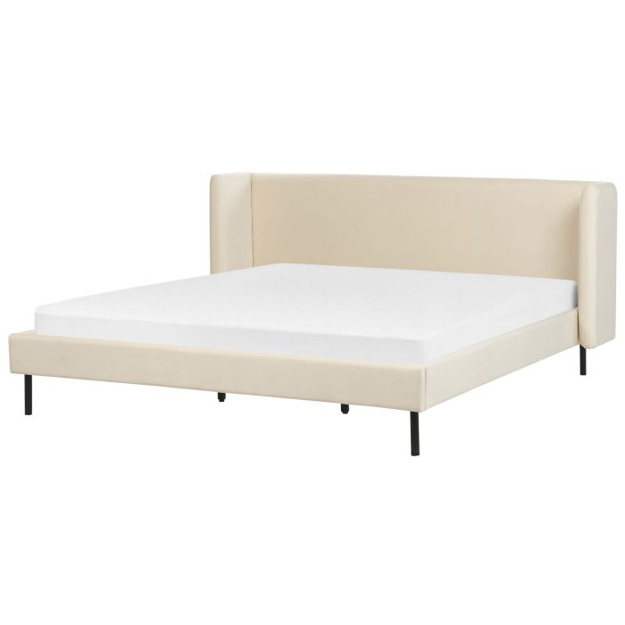 Velvet EU Super King Size Bed Beige ARETTE