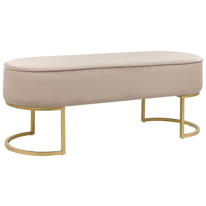 Velvet Bench Beige MILRY