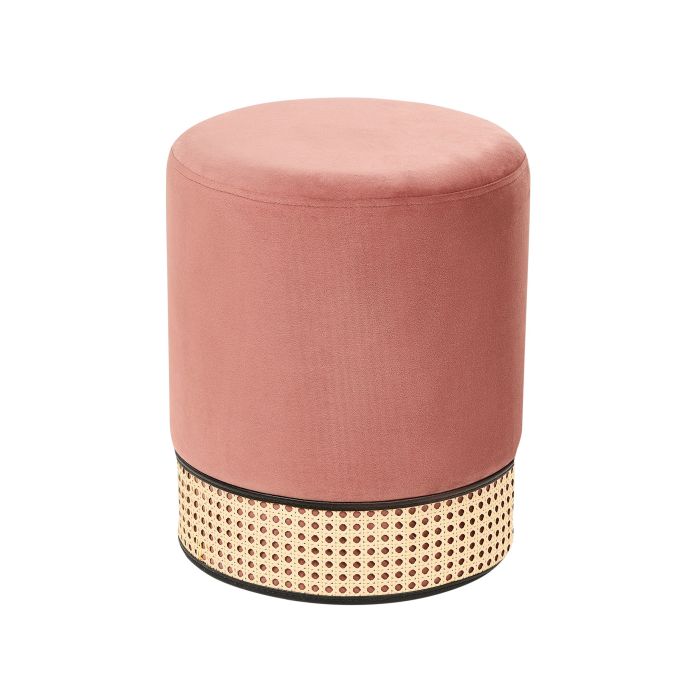 Velvet Pouffe Pink YANKTON