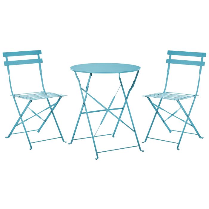 Steel Garden Bistro Set Sea Blue FIORI