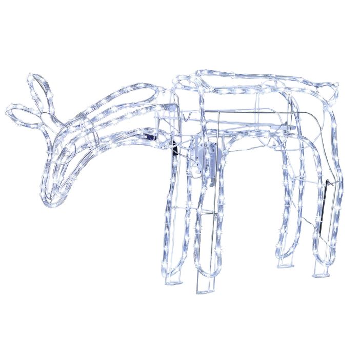 Outdoor LED Decoration Animated Roe Deer 53 cm White KRISTNES