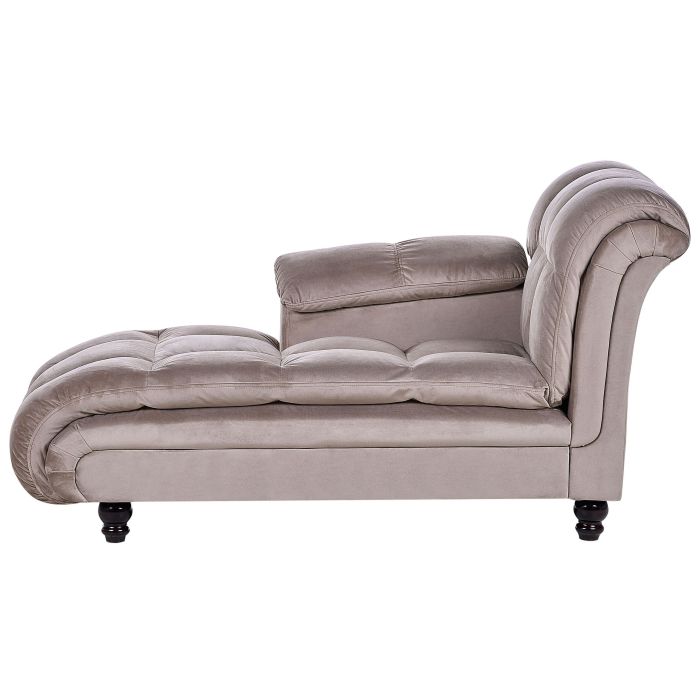 Right Hand Chaise Lounge Taupe LORMONT