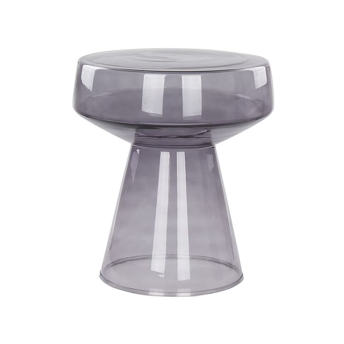 Glass Side Table Grey LAGUNA