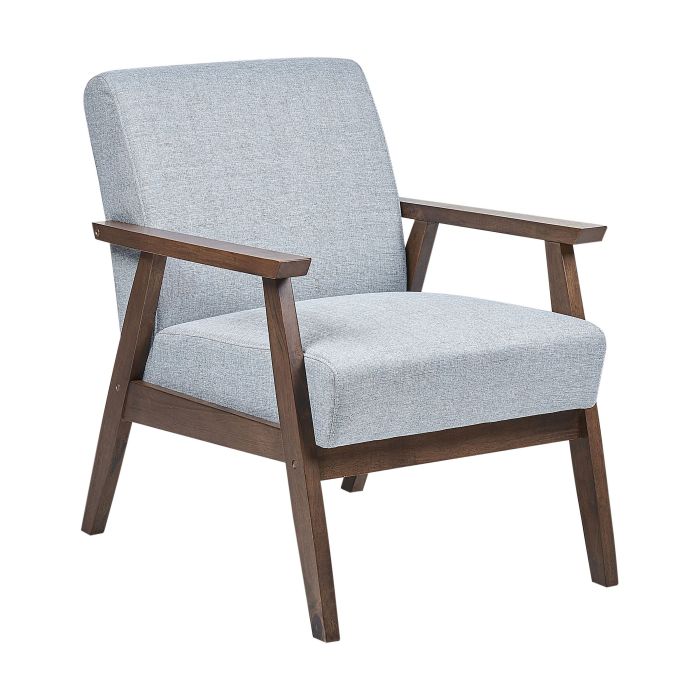 Fabric Armchair Light Grey ASNES