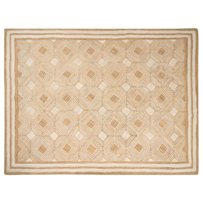 Jute Area Rug 300x400cm Beige
