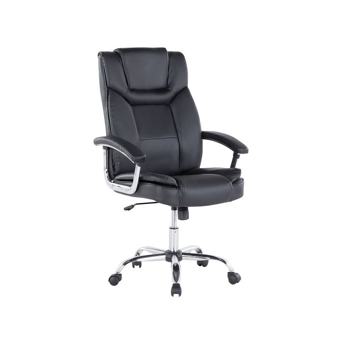 Executive Chair Faux Leather Black ADVANCE