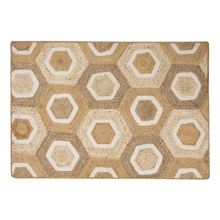 Jute Area Rug 160x230cm Beige